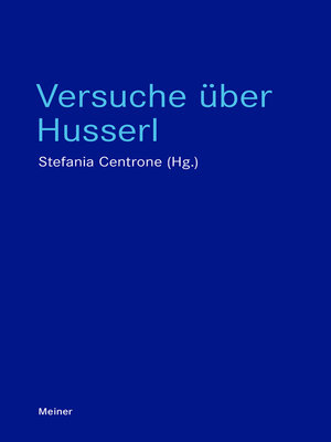 cover image of Versuche über Husserl
